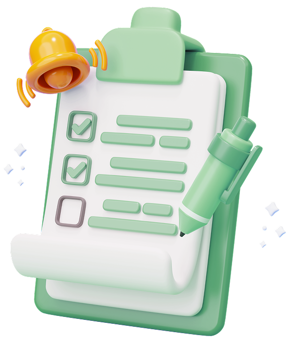 کلیپ‌بورد نشان‌دهنده پروژه‌های علمی